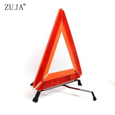 China High Visibility ZUJA E11 Certification Traffic Reflective Car Safety Warning Triangle for sale