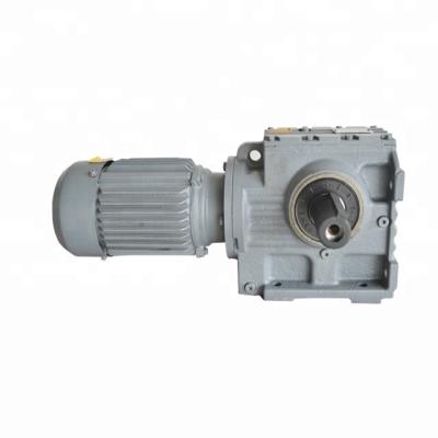 China Steel Or Cast Iron China Manufacturing Reverse Worm Gear Motor Speed ​​Reducer S Series Gearbox Right Angle Gear For Machine for sale