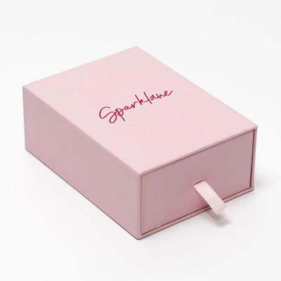 China Disposable Cardboard Jewelry Shipping Slider Rose Earring Bracelets Jewelry Set Disposable Custom Paper Paper Box Small With Logo for sale