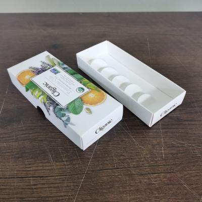 China Recyclable Custom Skincare Gift Packaging 10ml Essential Oil Lid Bottom Box Two Piece Folding Cardboard Box With Divider Insert for sale