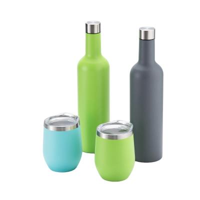 China 18 8 Stainless Steel Vacuum Flask 100ml Viable Glass Wine Bottle for sale