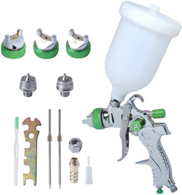 China Paint HVLP Spray Gun Primer Gun With 3 Nozzle Kits For Car Primer Paint Coating Exterior Contact Up Sprayer Repair Tool for sale