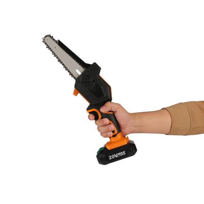 China Outdoor Camping Anti-skid 16Inch Rechargeable Mini Cordless Woodworking Aluminum Chain Saw for sale