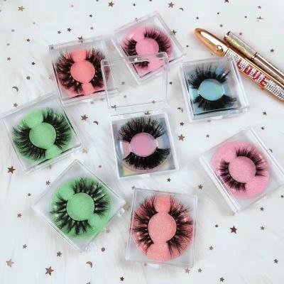 China Free Sample Comfortable Private Label 25mm Strip Mink Eyelash Russian False Volume Lashes Wholesale Seller for sale