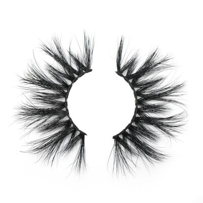 China Hot Selling 25mm Comfortable 3d Mink Eyelashes Real Siberian Dramatic Mink Lashes With Custom Box for sale