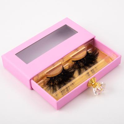 China Comfortable Dramatic Mink Lashes Supplier Wholesale 25mm 27mm 30mm Vendor Eyelash Case for sale