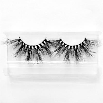 China Comfortable Wholesale Seller 25mm /27mm /30mm Mink Lashes Box Supplier Eyelash Tapered Fluffy Vegan Packaging Korea for sale