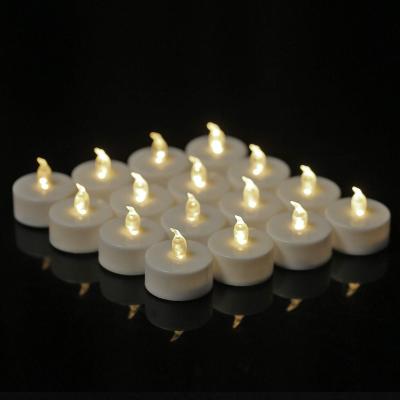 China 24 Birthdays Tea Lights Pack Flameless LED Tea Lights Candle Lights Battery Operated 100 Hours For Wedding Party Holiday Home Decor for sale