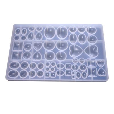 China Cabochons Viable Gem Jewelry Silicone Casting Mold for Resin Clay Earring Making Epoxy Polymer for sale