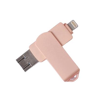 China Metal 2 In 1 32 Gb Pivot Usb 2.0 Usb Flash Drive 3.0 Design 16g 64g 128gb Pendrive Memory Stick 2020 New Cheap for sale