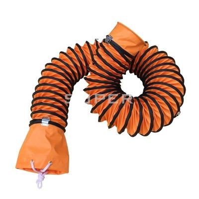 China Fire/Water/UV Resistant PVC 6INCH Air Vent Tower Fire Resistant Flexible Hose for sale