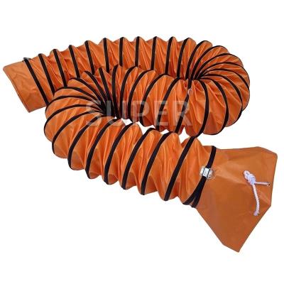 China Fire / Water / UV Resistant Durable Fire Resistant Flexible Duct Hose In Various Size For HVAC for sale