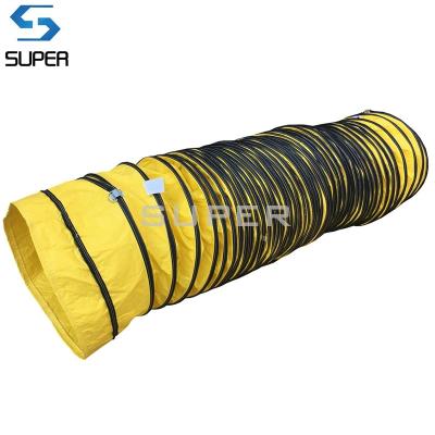 China Resistant Fire/Water/UV Fire Proof PVC Spiral Air Conditioning Insulated Duct for sale