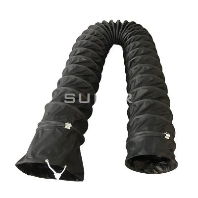 China Fire / Water Resistant / Anti Static Resistant / Anti Static Black Spiral Air Duct PVC Proof Explosive PVC Pipe for sale