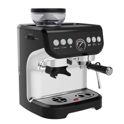 China Hotel Home equipment electric espresso coffee makers 15 bar pressure all in one espresso coffee maker with grinder for sale