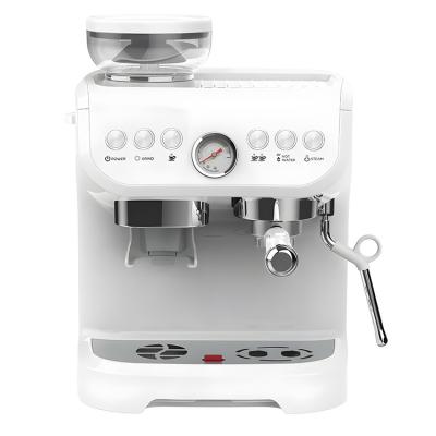 China Hotel Profesional italiana style household espresso coffee machine maker with grinder for sale