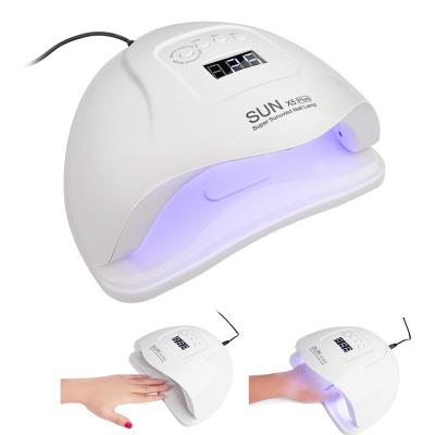 China Professional Plastic 80W LED Gel Lamp Polish Light UV Nail Dryer With 4 Timer Setting for sale