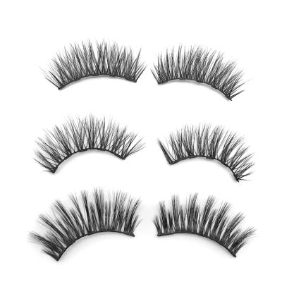 China No Glue 3 Pairs Magnetic Eyelashes and Eyeliner Kit Magnetic False Eyelashes Reusable Magnetic Eye Lashes for sale