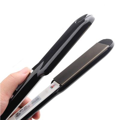 China Professional standard salon LCD display highest temperature straighten splint hair straightener faux stone flat iron for sale