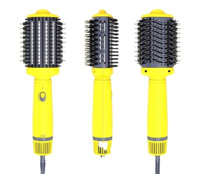 China 2021 ionic new multi-functional hot airbrush straightening one step hair dryer brush for sale