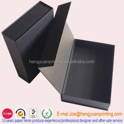 China Handmade Book Shape Cardboard Magnetic Closure Gift Box With Foam Insert for sale