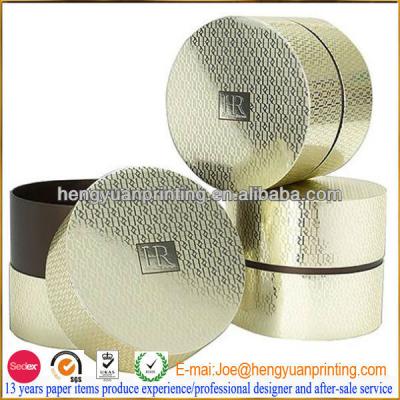 China Handmade Round Hat Box With Lids / Round Cardboard Box for sale