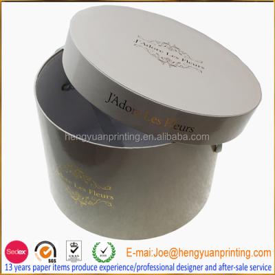 China Recyclable Custom Round Hat Box Wholesale Round Gift Box CH1084 for sale