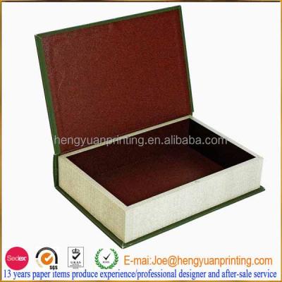 China Fashion Gift Box Fake Books Disposable Storage Box for sale