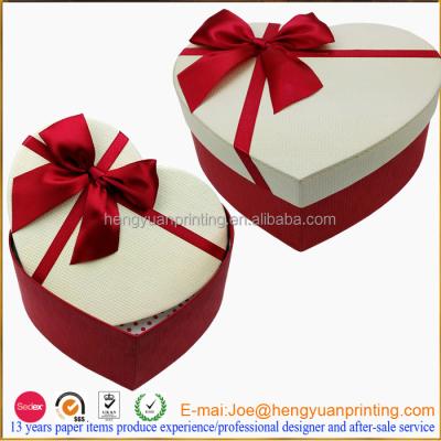 China 2015 Empty Recyclable Heart Shaped Chocolate Packaging Box Heart Shape Gift Box CH297 Wholesale for sale