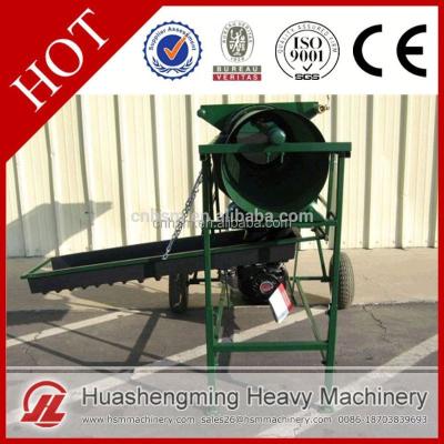 China Best HSM Portable Mini Price Lifetime Warranty Gold Trommel For Sale For Washing Gold Ore 2-20mm for sale