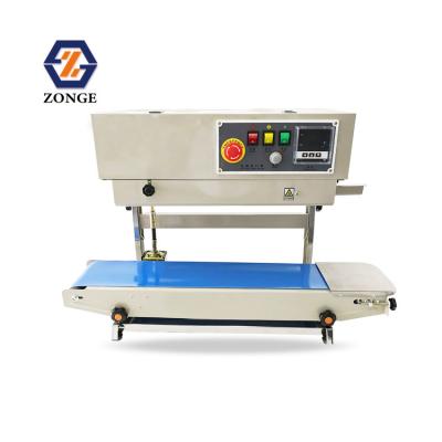 China FR-900 Automatic Vertical Beverage Plastic Film Bags Heat Sealing Machine Continuous Strip Sealer Machine for sale