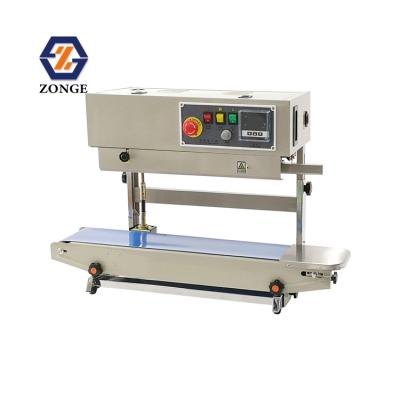 China FR 900 Easy Operation Vertical Plastic Pouch Heat Sealer Automatic Continuous Sealing Machine for sale