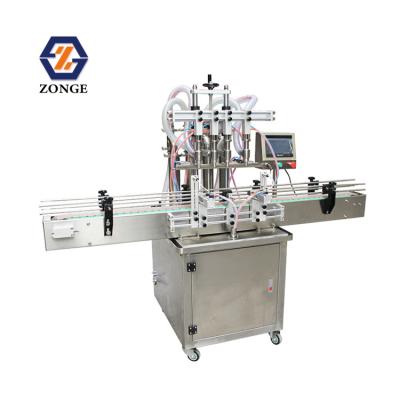 China Automatic Food Production Line Oil Liquid Double Head Weighing Filling Machine With PLC Touch Screen for sale