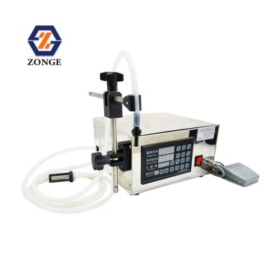 China ZG-130 Semi Automatic Digital Food Pump Water Liquid Juice Filling Machine For Liquid Oil Bottle Filler for sale