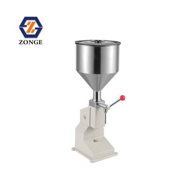 China Small Bottle Manual Pressure Food A03 Oil Cream Juice Liquid Filling Machine for sale