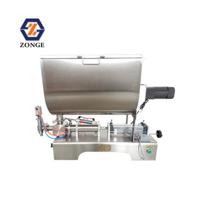 China ZG-500U Pneumatic High Precision U Type Semi-automatic Food Peanut Butter Dough Mixing Filling Machine for sale