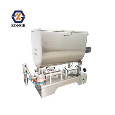 China Food U Type Pneumatic Semi Automatic Peanut Butter Filling Machine Filler For Sauce for sale