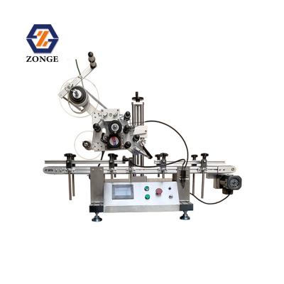 China Flat Food Automatic Sticker Labeling Machine Machines Water Bottle Automatic Desktop Labeling Machine for sale