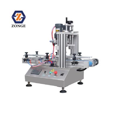 China Convenience Automatic Screw Capping Machine For PET Plastic Glass Bottles Pump Spray Twist Capping Machine for sale