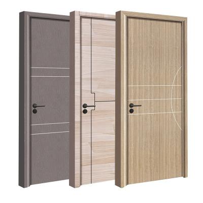 China Modern Design Waterproof Wpc Doors Waterproof Doors Material Interior Cheap Wpc Door Manufacturer for sale