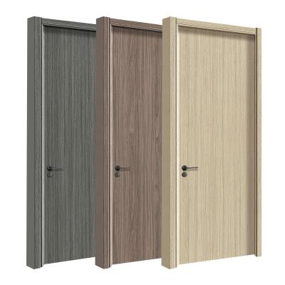 China Cheap Hotel Sound Insulation Project Sound Insulation Pine Interior Room Solid Wood Flush Door for sale