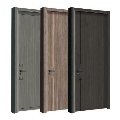 China Wooden Interior Door Sound Insulation China Factory Design Wooden Door Interior Wooden Door Room Model for sale