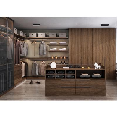 China Luxury New Design Adjustable Walk In Closet Wardrobe Design Modular Furniture Modern Laminate Bedroom Wardrobe for sale