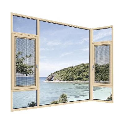 China High Quality Magnetic Screen Double Glazed Windows Aluminum Windows Burglar Proof Safety Glasses for sale