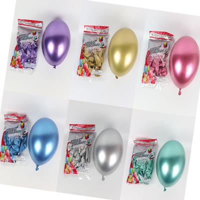 China 12inch Party Metal Pearl Latex Balloons Thick Metallic Chrome Balloons Globos Birthday Party Decoration for sale