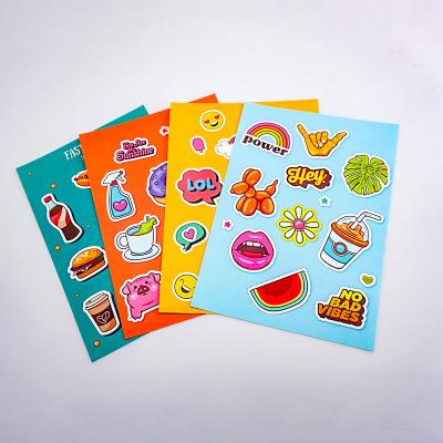 China Waterproof+Eco-friendly A4 A5 A6 Custom Adhesive Paper Planner Stickers Kiss Cut Sticker Sheet Printing For Kids for sale