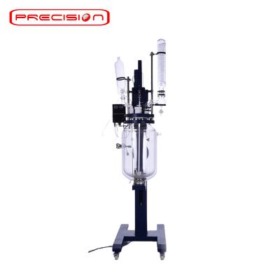 China Laboratory Factory 5l Double-Layer Electric Lift Electric Glass Reactor Coated Glass Reactor Price for sale