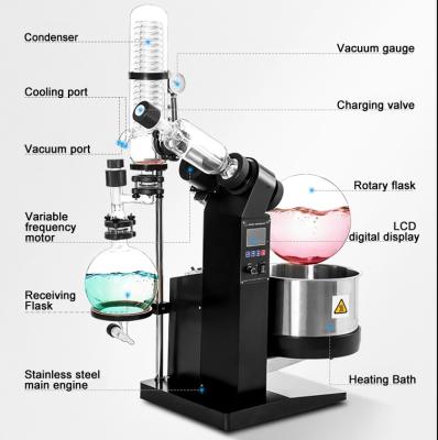 China food & Beverage Plant 20L Extraction Rotary Evaporator 20L Distillation With Cheap Price for sale