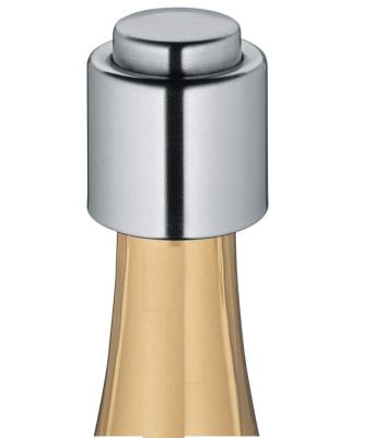 China Wine and Champagne Storage Bottle Stopper Vacuum Sealed Stopper Wine Bottle Stopper Stainless Steel Red for sale