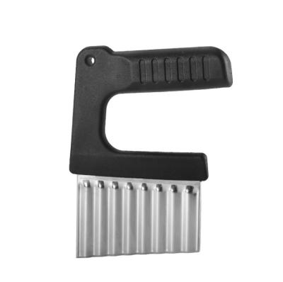 China Stainless Steel Viable Kitchen Blade Cutter Vegetable Corrugated Wavy Cutter Tool Cutting Knife for sale